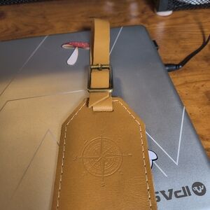 Portland Leather Tan Luggage Tag